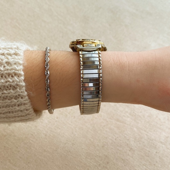 Vintage Cache Brand Two Tone Silver, Deep Red and Gold Plated - Picture 4 of 5